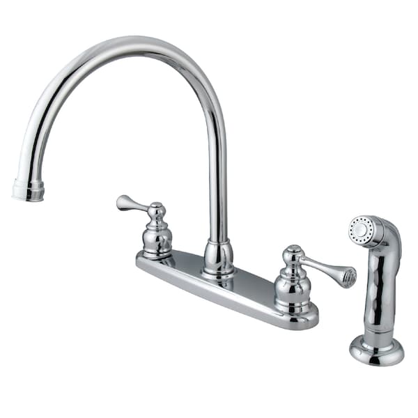 8" Centerset Kitchen Faucet, Chrome